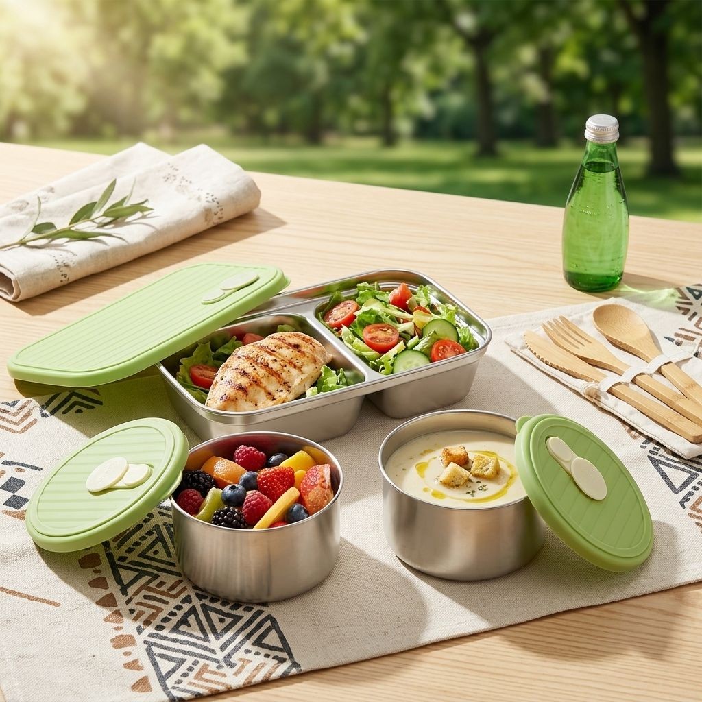 Meal Prep Kinder - 전자레인지 사용 가능 304 스테인리스 도시락