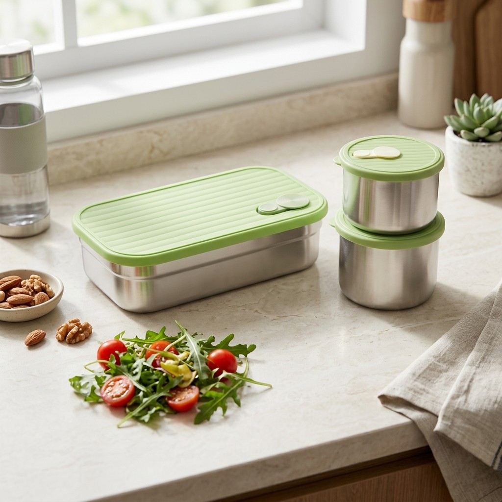 Meal Prep Kinder - 전자레인지 사용 가능 304 스테인리스 도시락
