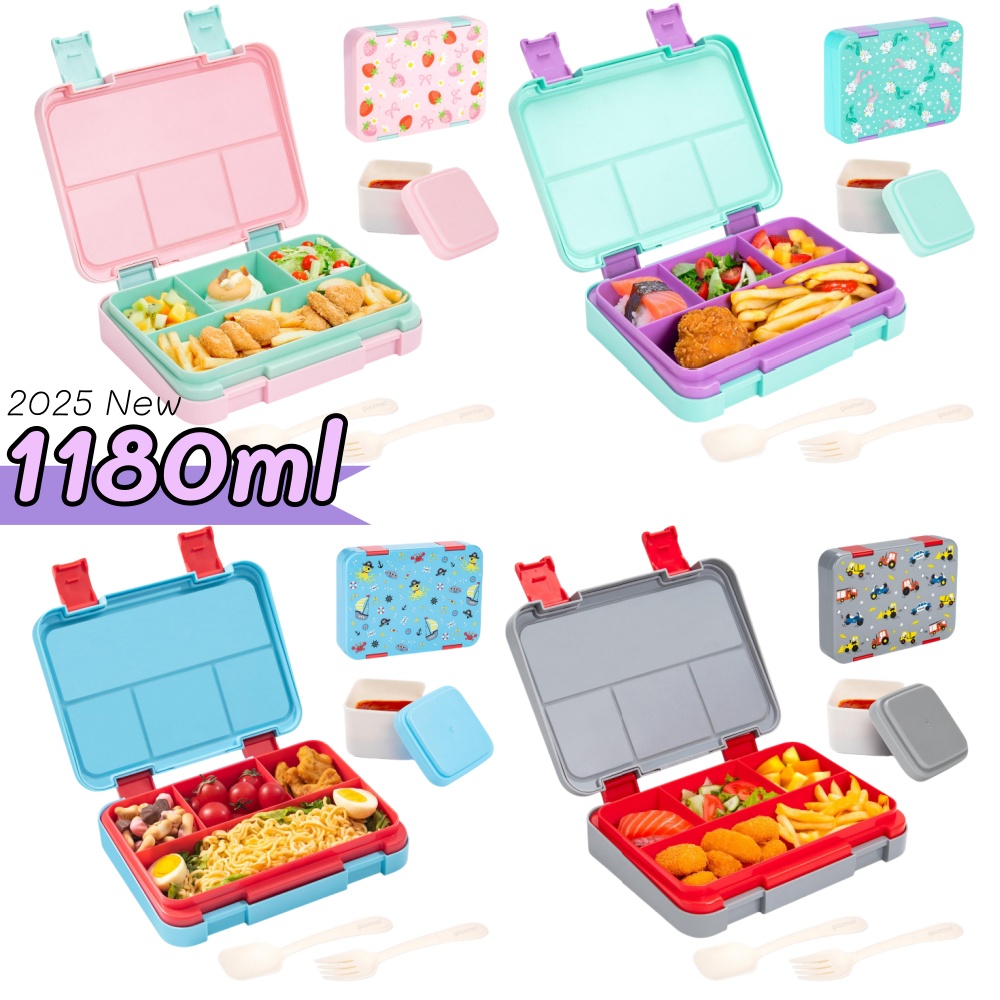 Meal Prep List - 40온스 만화 패턴 도시락 세트, 새지