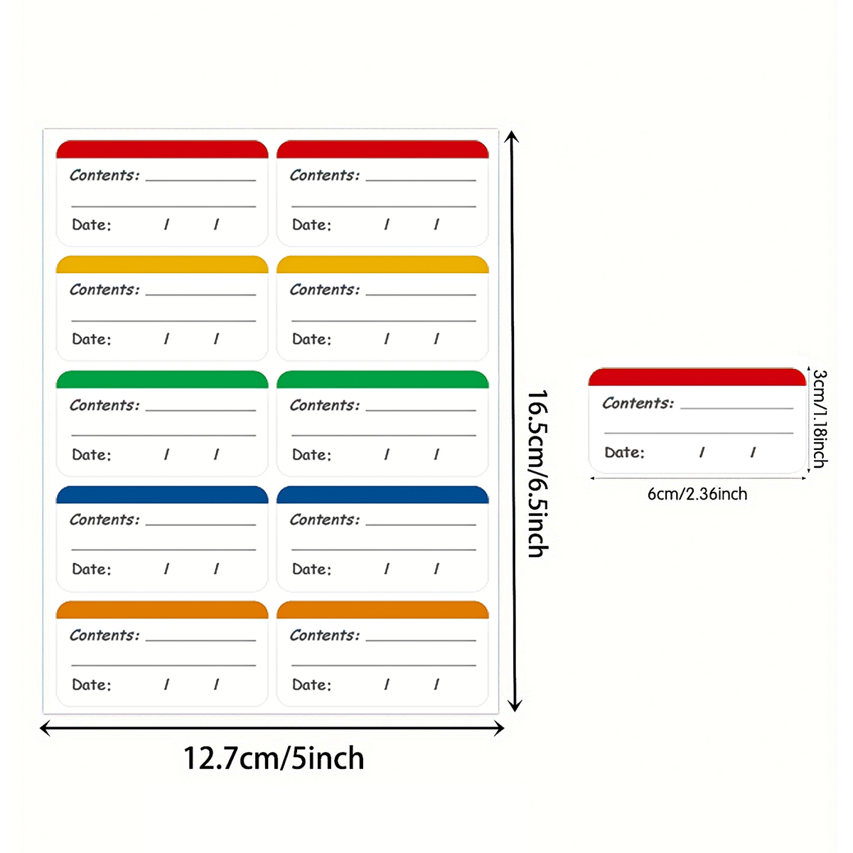 100개입 냉동고 라벨, 쉽게 떼어낼 수 있는 냉동식품 - Meal Prep List 리뷰 및 가격