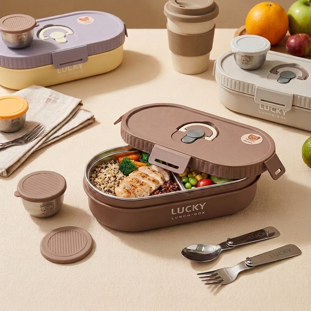 전자레인지용 304 스테인리스 스틸 도시락, 새지 않는 - Meal Prep Kinder 리뷰 및 가격