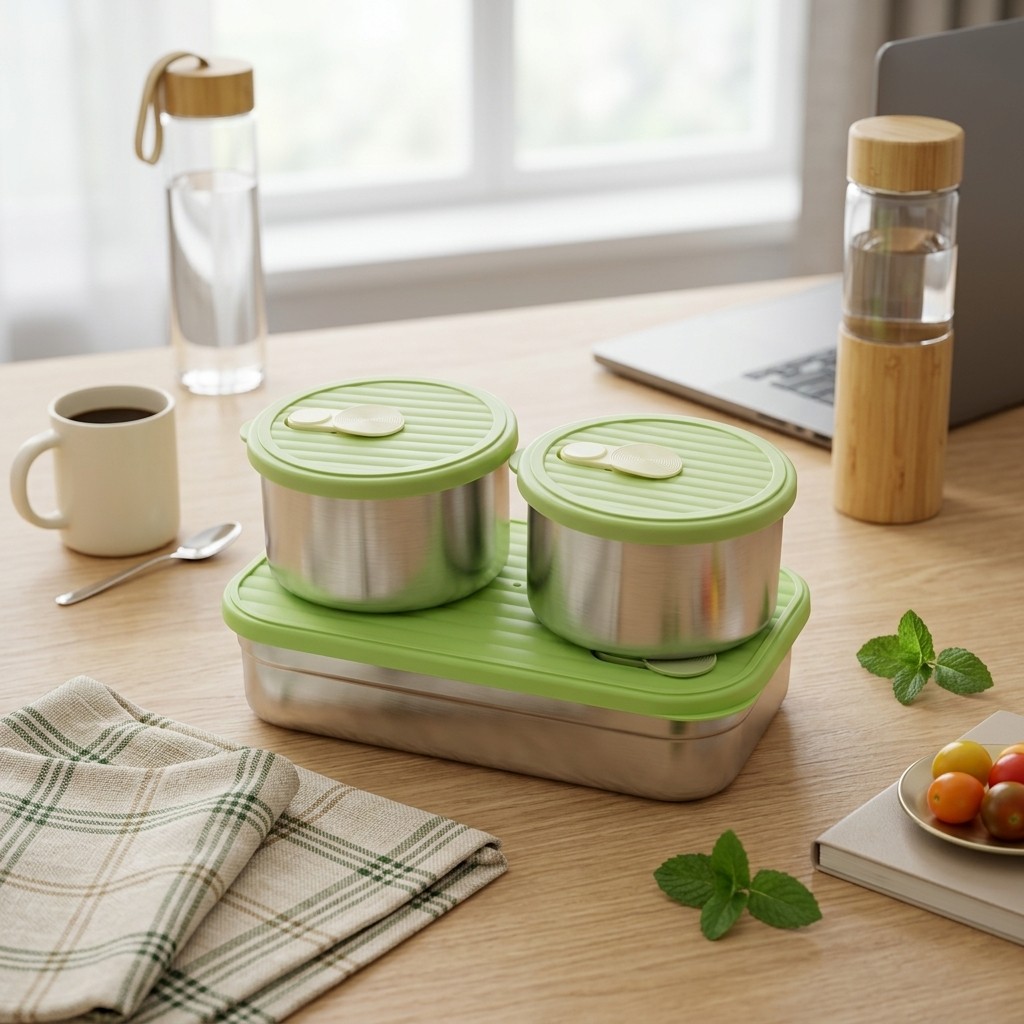 전자레인지 사용 가능 304 스테인리스 도시락 세트,  - Meal Prep Kinder 리뷰 및 가격