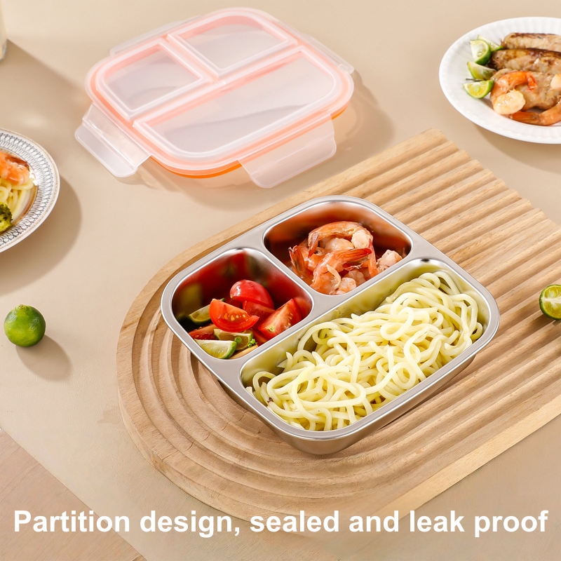 304 스테인리스 스틸 도시락, 600ml 뚜껑 있는  - Meal Prep Kinder 리뷰 및 가격