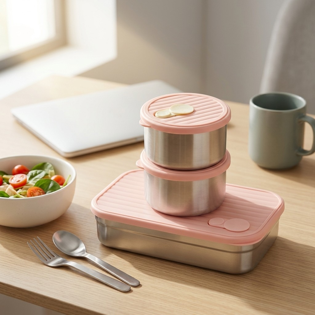 벤토 도시락 세트 전자레인지 사용 가능 304 스테인리 - Meal Prep Kinder 리뷰 및 가격