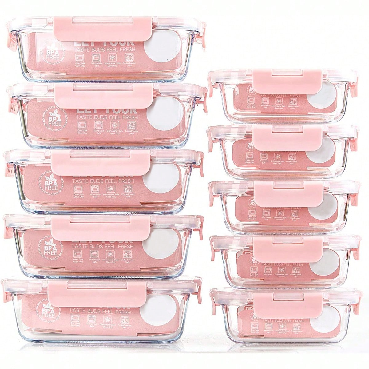 10팩 유리 밀프렙 용기, 뚜껑이 있는 밀폐형 식품 보 - Meal Prep List 리뷰 및 가격