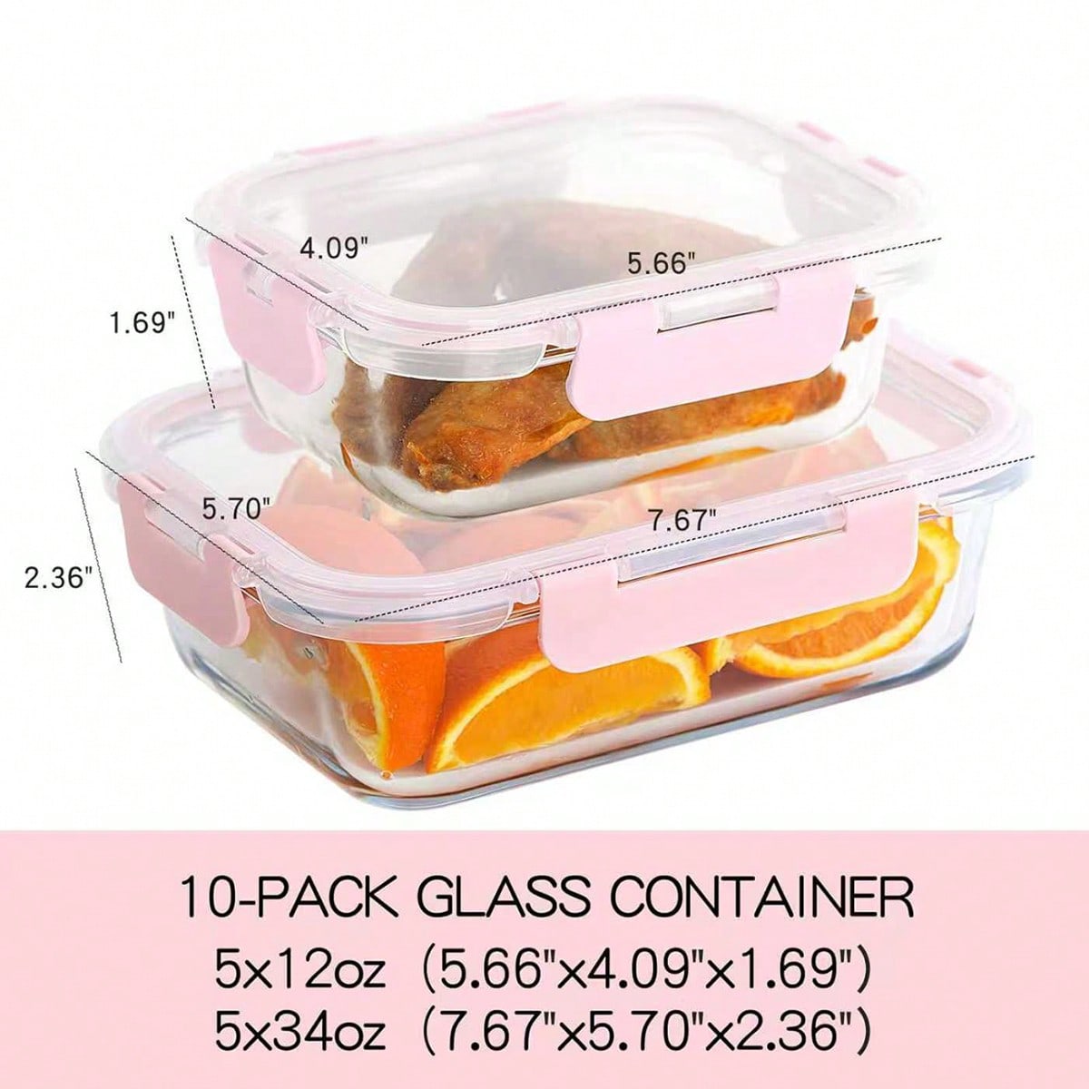 10팩 유리 밀프렙 용기, 뚜껑이 있는 밀폐형 식품 보 - Meal Prep List 리뷰 및 가격