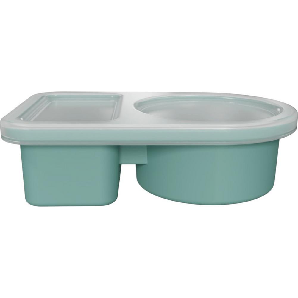 2칸 간식 용기 재사용 가능한 식사 준비 도시락 용기  - Meal Prep Kinder 리뷰 및 가격